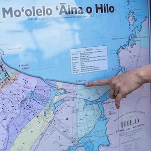 Map of Hilo Hawaii